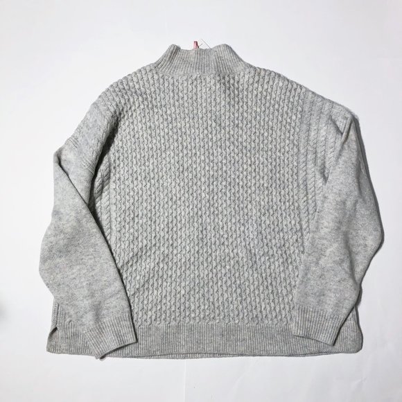 NWT VINEYARD VINES Aran Mock Neck Wool Sweater - Picture 2 of 8